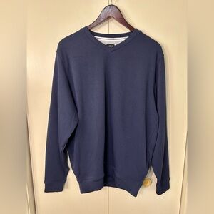 Footjoy Men's Navy Blue V-Neck Sweater